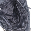 PRADA Chain Shoulder Bag Nylon Black Silver Auth 153059-24