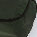 PRADA Hand Bag Nylon Green Auth 153060-9