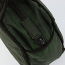 PRADA Hand Bag Nylon Green Auth 153060-10