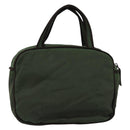 PRADA Hand Bag Nylon Green Auth 153060-2