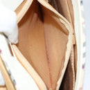 BURBERRY Nova Check Shoulder Bag Canvas White Silver Auth 153062-21