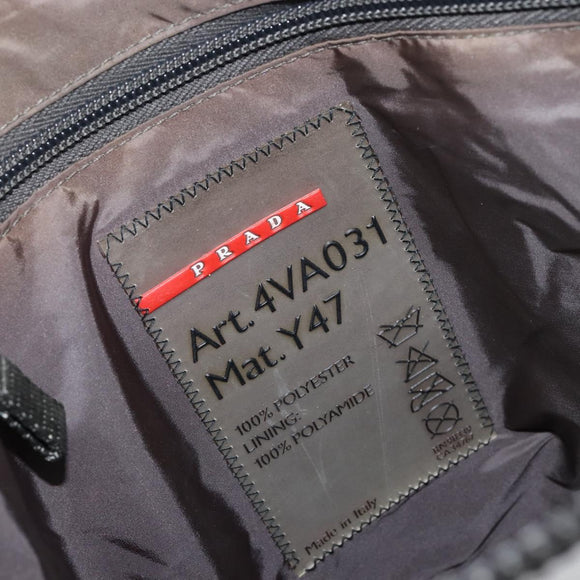 PRADA Sports Shoulder Bag Nylon Gray Auth 153063