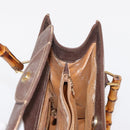 GUCCI Bamboo Tote Bag Leather Brown Gold 002 2853 0260 0 Auth 153064-18