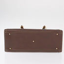 GUCCI Bamboo Tote Bag Leather Brown Gold 002 2853 0260 0 Auth 153064-5