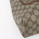 GUCCI GG Supreme Web Sherry Line Tote Bag PVC Beige Red 39 02 003 Auth 153071-14