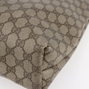 GUCCI GG Supreme Web Sherry Line Tote Bag PVC Beige Red 39 02 003 Auth 153071-15