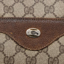 GUCCI GG Supreme Web Sherry Line Tote Bag PVC Beige Red 39 02 003 Auth 153071-10