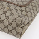 GUCCI GG Supreme Web Sherry Line Tote Bag PVC Beige Red 39 02 003 Auth 153072-10