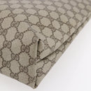 GUCCI GG Supreme Web Sherry Line Tote Bag PVC Beige Red 39 02 003 Auth 153072-12