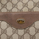 GUCCI GG Supreme Web Sherry Line Tote Bag PVC Beige Red 39 02 003 Auth 153072-14