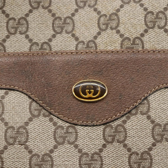 GUCCI GG Supreme Web Sherry Line Tote Bag PVC Beige Red 39 02 003 Auth 153072