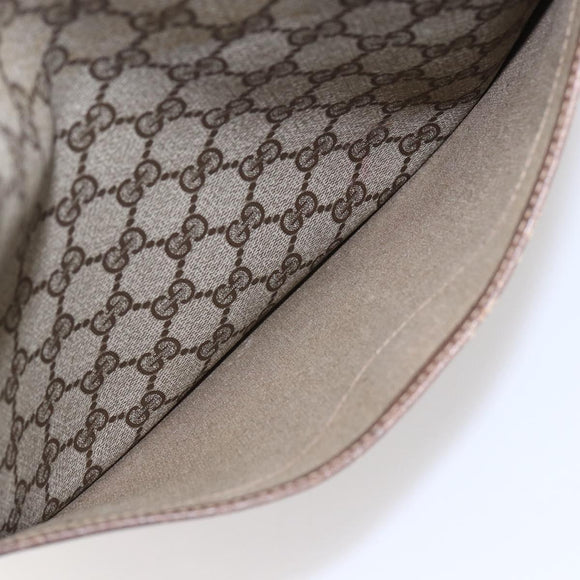 GUCCI GG Supreme Web Sherry Line Tote Bag PVC Beige Red 39 02 003 Auth 153072