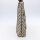 GUCCI GG Supreme Web Sherry Line Tote Bag PVC Beige Red 39 02 003 Auth 153072-4