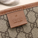GUCCI GG Supreme Web Sherry Line Tote Bag PVC Beige Red 211134 Auth 153074-17