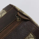 GUCCI GG Supreme Web Sherry Line Hand Bag PVC Beige Gold Auth 153076-14