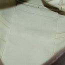 GUCCI GG Supreme Web Sherry Line Hand Bag PVC Beige Gold Auth 153076-15