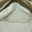 GUCCI GG Supreme Web Sherry Line Hand Bag PVC Beige Gold Auth 153076-17