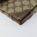 GUCCI GG Supreme Shoulder Bag PVC Beige Gold 56 02 504 Auth 153077-11