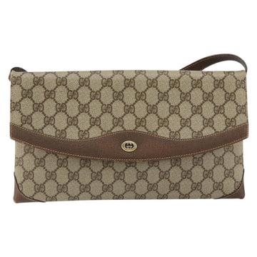 GUCCI GG Supreme Shoulder Bag PVC Beige Gold 56 02 504 Auth 153077 - 0