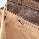 GUCCI GG Supreme Shoulder Bag PVC Beige Gold 56 02 504 Auth 153077-20