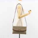 GUCCI GG Supreme Shoulder Bag PVC Beige Gold 56 02 504 Auth 153077-24