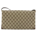 GUCCI GG Supreme Shoulder Bag PVC Beige Gold 56 02 504 Auth 153077-3