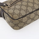 GUCCI GG Supreme Shoulder Bag PVC Beige Gold 201447 Auth 153078-11