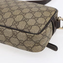 GUCCI GG Supreme Shoulder Bag PVC Beige Gold 201447 Auth 153078-12