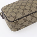 GUCCI GG Supreme Shoulder Bag PVC Beige Gold 201447 Auth 153078-13