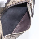 GUCCI GG Supreme Shoulder Bag PVC Beige Gold 201447 Auth 153078-21