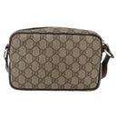 GUCCI GG Supreme Shoulder Bag PVC Beige Gold 201447 Auth 153078-3