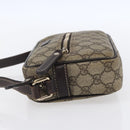 GUCCI GG Supreme Shoulder Bag PVC Beige Gold 201447 Auth 153078-4