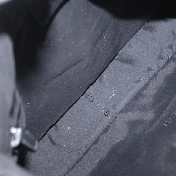 GUCCI Jackie Shoulder Bag Suede Leather Black Silver 001 3346 Auth 153079