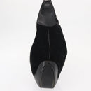 GUCCI Jackie Shoulder Bag Suede Leather Black Silver 001 3346 Auth 153079-5