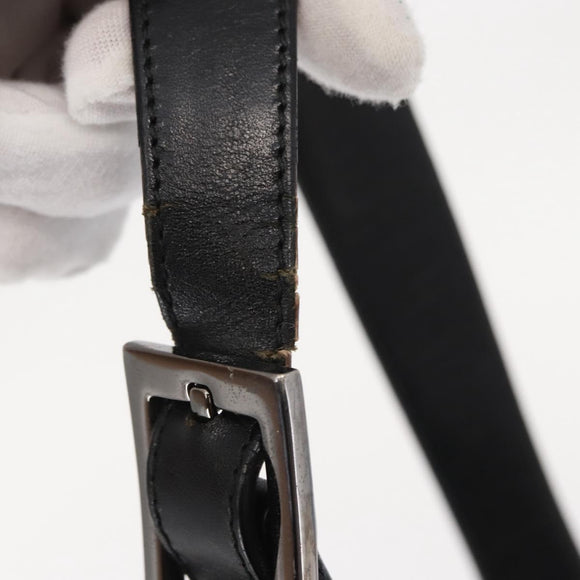 GUCCI Jackie Shoulder Bag Suede Leather Black Silver 001 3346 Auth 153079