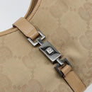 GUCCI GG Canvas Jackie Shoulder Bag Beige Silver 002 1067 2123 Auth 153080-18