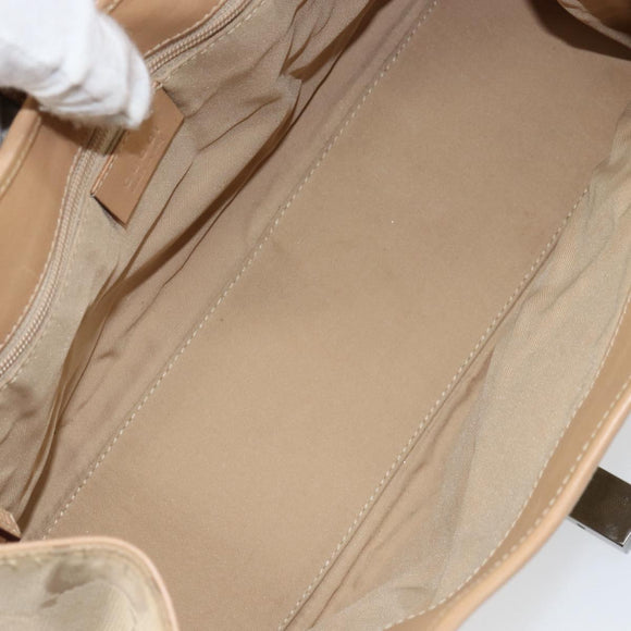 GUCCI GG Canvas Jackie Shoulder Bag Beige Silver 002 1067 2123 Auth 153080