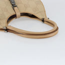 GUCCI GG Canvas Jackie Shoulder Bag Beige Silver 002 1067 2123 Auth 153080-7