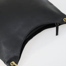 GUCCI Bamboo Hand Bag Leather Black Gold 001 2122 3006 Auth 153081-6