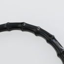 GUCCI Bamboo Hand Bag Leather Black Gold 001 2122 3006 Auth 153081-8