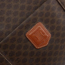 CELINE Macadam Canvas Tote Bag PVC Leather Brown Gold Auth 153082-18
