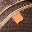 CELINE Macadam Canvas Tote Bag PVC Leather Brown Gold Auth 153082-20