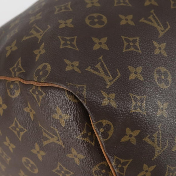 LOUIS VUITTON Monogram Keepall 55 Boston Bag M41424 LV Auth 153089