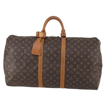 LOUIS VUITTON Monogram Keepall 55 Boston Bag M41424 LV Auth 153089 - 0