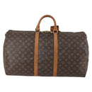 LOUIS VUITTON Monogram Keepall 55 Boston Bag M41424 LV Auth 153089-3