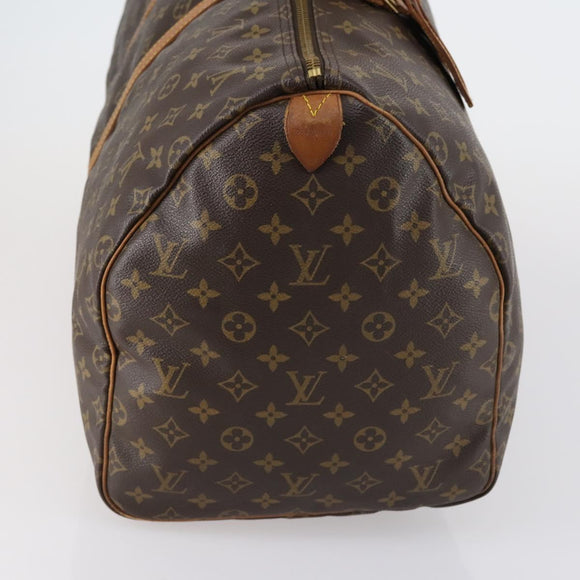 LOUIS VUITTON Monogram Keepall 55 Boston Bag M41424 LV Auth 153089