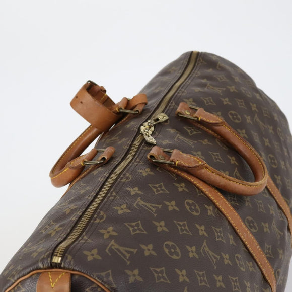 LOUIS VUITTON Monogram Keepall 55 Boston Bag M41424 LV Auth 153089