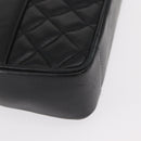 GIVENCHY Chain Shoulder Bag Leather Black Gold Auth 153095-9