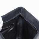 GIVENCHY Chain Shoulder Bag Leather Black Gold Auth 153095-19