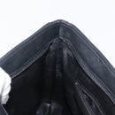 GIVENCHY Chain Shoulder Bag Leather Black Gold Auth 153095-20